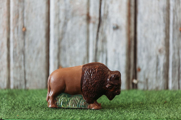 large chocolate bison