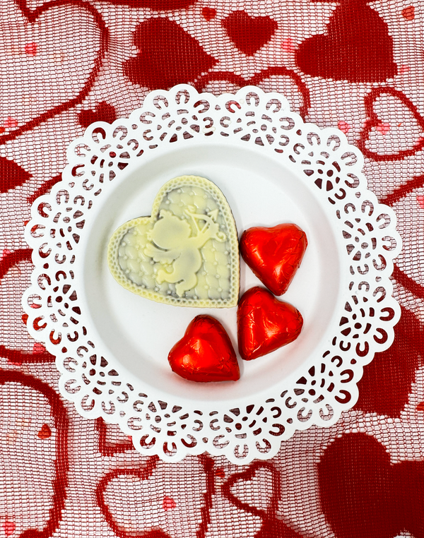 Cupid and Hearts Chocolate