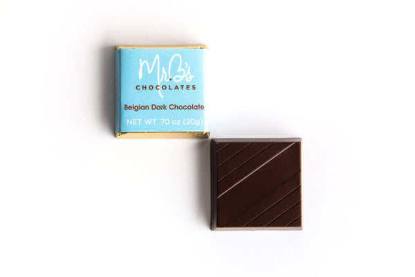 square dark chocolate bar